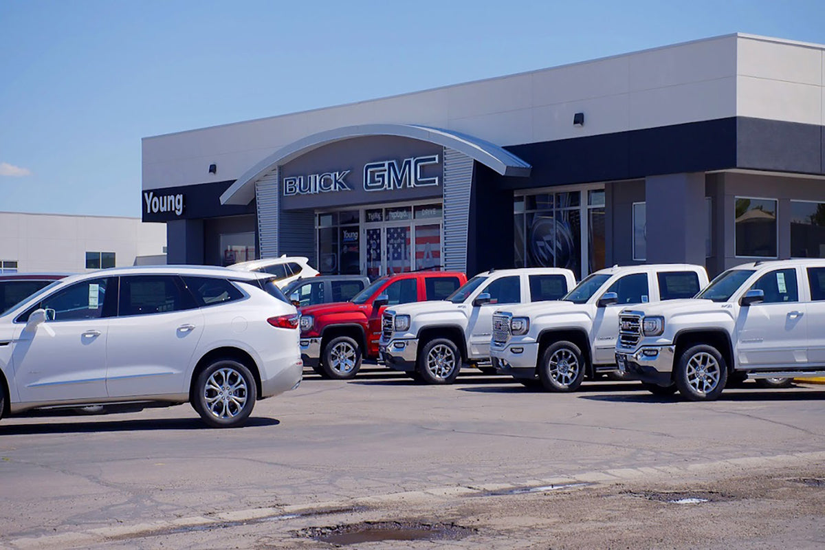 <p><a href="https://www.youngbuickgmcidaho.com/" target="_blank"><strong>Young Buick GMC Idaho<br/></strong></a>325 Overland Ave, Burley, ID 83318</p>