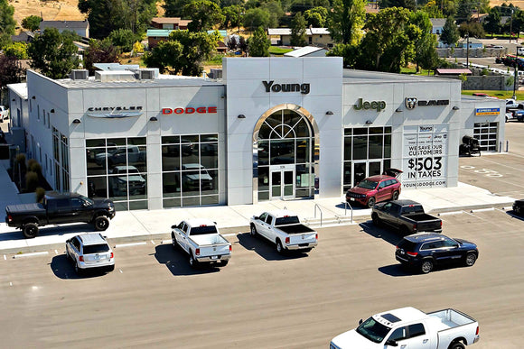 <p><a href="https://www.youngchryslerdodgejeepram.com/" target="_blank"><strong>Young Chrysler Dodge Jeep Ram<br/></strong></a>536 N 550 E, Morgan, UT 84050</p>