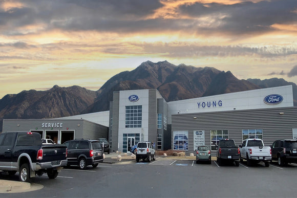 <p><a href="https://www.youngfordogden.com/" target="_blank"><strong>Young Ford Ogden</strong></a><br/>3450 Wall Ave, Ogden, UT 84401</p>